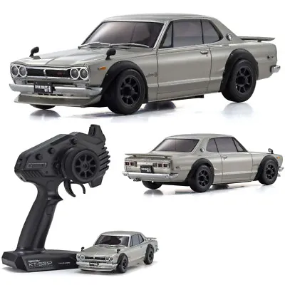 NEW Kyosho MINI-Z AWD SKYLINE 2000GT-R Silver RTR Touring Car FREE US SHIP • $199.99