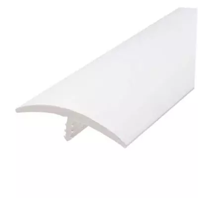  Plastic T-molding 1-1/2 Inch Flexible Polyethylene Center Barb 12 Feet White • $41.52