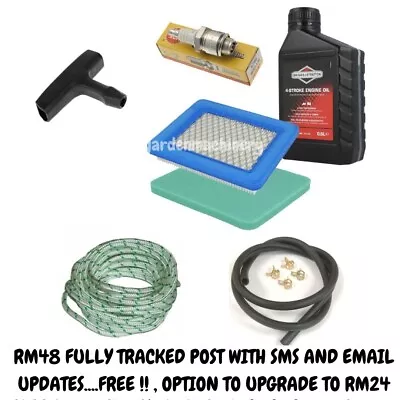 Quantum Service Kit (Air Filters PlugCord Pipe Oil) Fits Briggs & Stratton • £22.99