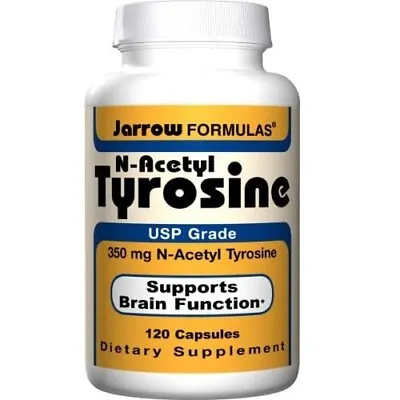 Jarrow Formulas N-Acetyl Tyrosine 120 Caps Supports Brain Function • £13.49