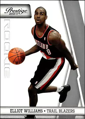 2010 Panini Prestige #172 Elliot Williams   Rookie Portland Trail Blazers • $1.85