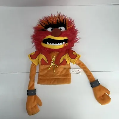 Muppets Animal Drummer Hand Puppet FAO Schwarz Jim Henson Disney 2014 - STAIN ON • $24.95