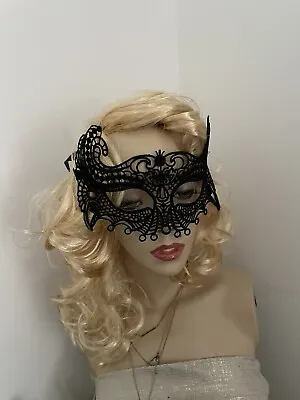 New Lace Mask Masquerade Ball Venetian Costume Ladies Fancy Dress UK • £3.99