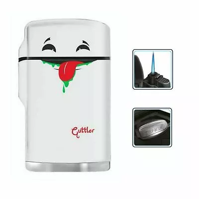 £6.99 • Buy White Rubber Maxi Jet Zenga Lighter, Refillable Lighter, Windproof - Guttler