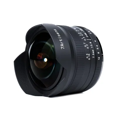 7artisans 7.5mm F2.8II Manual Fisheye Lens For Panasonic Olympus MFT M4/3 Camera • $219.99