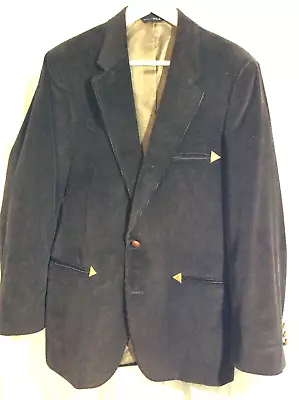 Vintage DON ROBBIE OnTarget Mens 42R Brown Corduroy Western Style Sport Coat EUC • $50