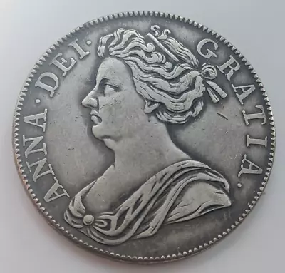 1713 Queen Anne Crown Beautifully Silver Plated  Original Size.. • £4.75