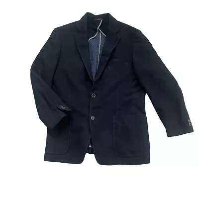 Ibiza Men's Wool Single Breasted Blazer Jacket Long Sleeve Black SZ 42R • $40.80