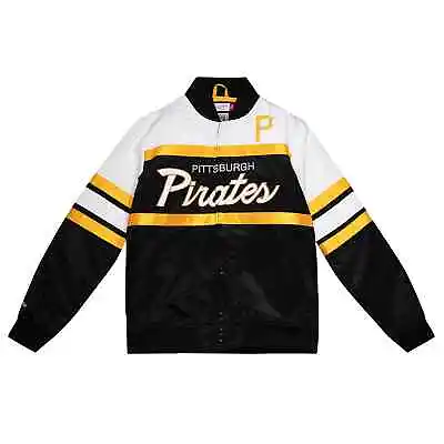 Men's Mitchell & Ness Black MLB Pittsburgh Pirates Heavyweight Jacket • $109.95