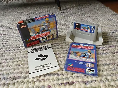 Val D’Isere Championship Super Nintendo SNES Boxed Complete PAL *Rare* • £13.50