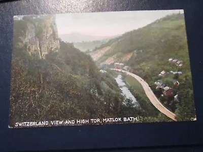 Postcard Of Switzerland View And High Tor Matlock Bath (No 1958 Unposted) • £1.99