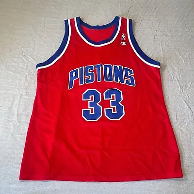 $19.99 • Buy Vintage Pistons Grant Hill # 33 Champion Jersey Size Medium