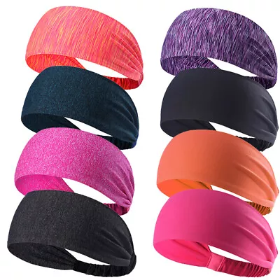 Men's Women's Headband Sport Sweatband Moisture Wicking Workout Running Hairband • $6.69