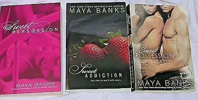 Sweet Persuasion Addiction Possession Erotica Hot Romance Maya Banks 3 Books Lot • $19.99