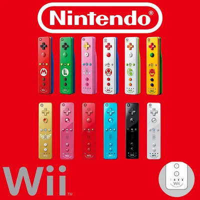 Official Wii Remote Nintendo Wiimote Motion Plus Inside 👾 Wii U OEM Controller • $33.98