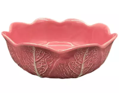 Sociedade De Exportação E Cerãmica Ltd Portugal Pink Cabbage Serving Bowl • $35