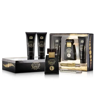 New Brand Gold  Men 100ml  Edt Perfume Gift Set For Him Mens Perfume • £18