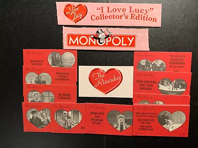 Monopoly I LOVE LUCY GAME Cards THE RICARDOS You Pick REPLACEMENT PIECES 2001 • $1.59