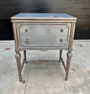 Vintage French Country Farmhouse Bar Cabinet Cottage Shabby • $499