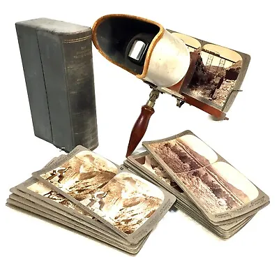 £199 • Buy Antique Stereo Viewer / Stereoscope By Underwood & Underwood & Slide Job Lot