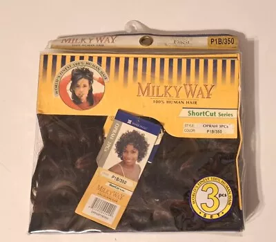 Milky Way 100% Human Hair Shortcut Series Oprah 3 Piece Set P1B/350 OPP03P1B/350 • $19.95