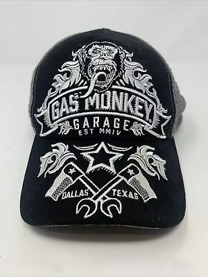 Gas Monkey Garage Hat Cap Snap Back Adult One Size Black White Mens • $14.99