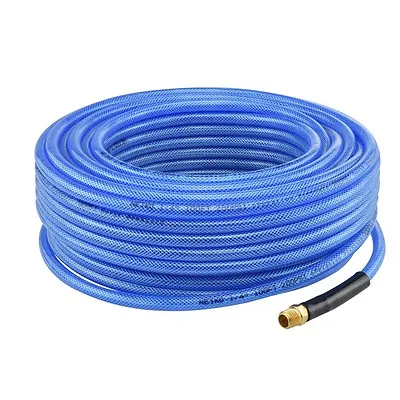 1/4  NPT Fitting X 50 FT Air Compressor PU Hose Roofing Framing Carpentry New • $21.95