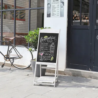 Foldable Wooden Pavement Sign A-board Chalkboard /cafe/shop/pub Magnetic Board • £34.92