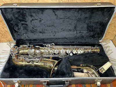 Vintage Selmer Bundy II 2 Alto Saxophone - W/ Hard Case AS IS UNTESTED • $199.99
