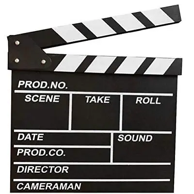 Professional Vintage TV Movie Film Clap Board Slate Cut Prop Director Clapper... • $17.74