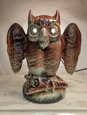 Owl Lamp Vintage Mid Century Modern Harry Potter Howard Kron Ceramic Retro  • $129.98