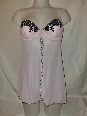 Gorgous Pink LA SENZA Underwired Sexy Babydoll Chemise Dress Size 14 (TV) • £9.99