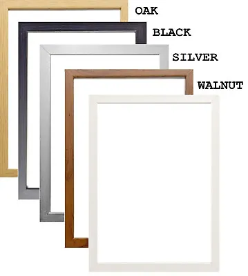 Picture Frames Black White Oak Photo Frames Modern Range All Sizes A1 A2 A3 A4 • £4.95