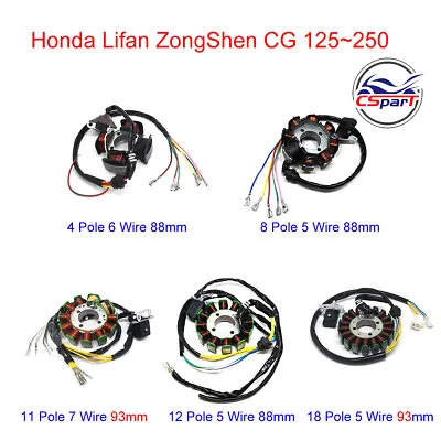 Magneto Stator For CG 125-250cc Engine Honda Lifan ZongShen Dirt Pit Bike ATV • $15