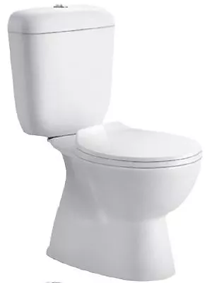 Ruby White Close Coupled Toilet Suite-WELS S Or P Trap Available • $174