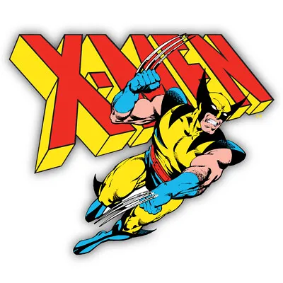 Classic Xmen Logo W/ Wolverine Cut To Shape Vinyl Decal Sticker • $9.99