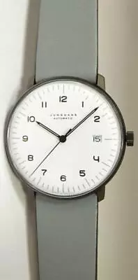 Junghans Max Bill 027 4007 04 Automatic White Dial Analog Date Watch Men's New • $985.35