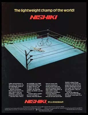 1978 Nishiki-Vintage ORIGINAL Bike/Bicycle Print Ad/mini Poster-1970's • $9.95
