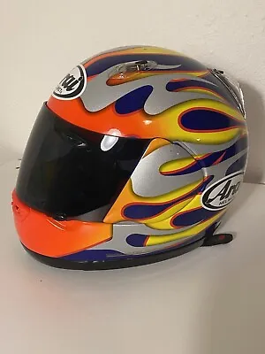 RARE Arai FLAMES Helmet Get Chicks Win Races Look Like A Stud • $229