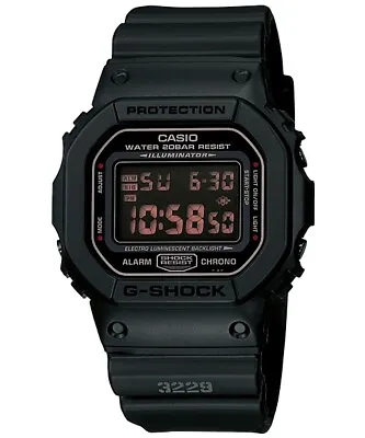 Casio G-Shock Military Matt Black Digital Watch G-Shock DW5600MS-1 DW-5600MS-1DR • $132.90