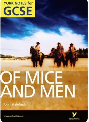 Of Mice And Men: York Notes For GCSE (Grades A*-G) By Martin Stephen (Paperback • £8