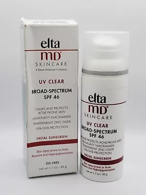 Elta MD UV Clear Broad Spectrum SPF 46 Facial Sunscreen 48g 1.7oz EXP 08/2025  • $22.50