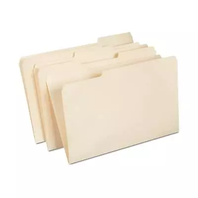 HITOUCH BUSINESS SERVICES File Folder 1/3 Cut Tab Legal Size Manila 100/Box • $18.16