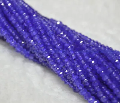 Natural 2x4mm Faceted Purple Alexandrite Gemstone Rondelle Loose Beads 15 Inches • $2.98