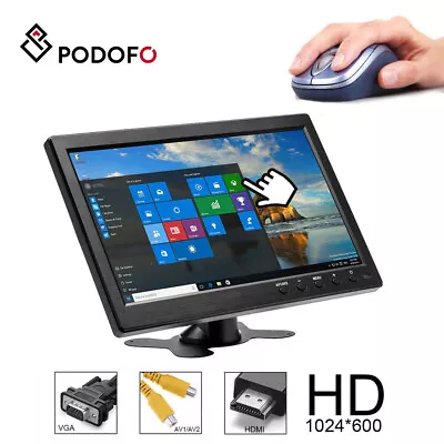 10  Security Monitor HD LCD HDMI VGA TFT Display Screen Speaker Remote Control • $58.99