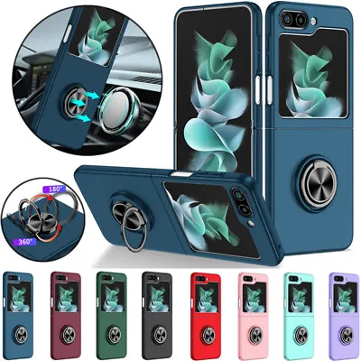 For Samsung Galaxy Z Flip 1 2 3 4 5 5G Magnetic Case Shockproof Ring Stand Cover • $12.79