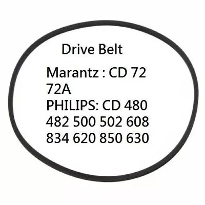 PHILIPS CD-480 CD-482 CD-500 CD-502 CD-620 608 834 630 Drive Belt Rubber Belt • $7.23