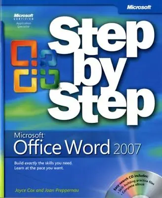 Microsoft Office Word 2007 Step By Step [With CDROM] • $5.25