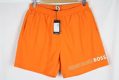 Hugo BOSS Men's 5.5  Dolphin Swim Shorts Trunks Size Large Orange 50469300 • $46.74