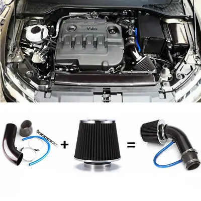 Cold Air Intake Filter Induction Pipe Power Flow Hose System Set Auto Prats Kit • $49.98